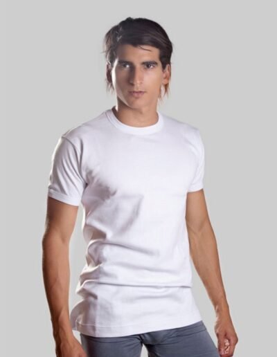 201 - Camiseta Interlock M Corta Escote O - 38 al 50