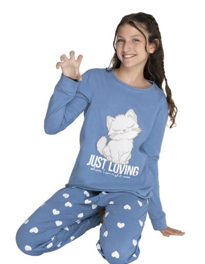 26924 - Pijama de jersey - 4 al 8 - Rosa, Melange Medio, Aero