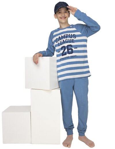 26932 - Pijama de jersey - 4 al 8 - Aero, Gris Melange - 2