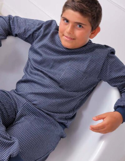 317 - Pijama Jacquard Pesado Niños - 2 al 6