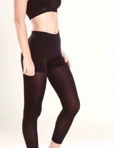 726 - Leggins de lycra para danzas y gimnasia artística - 000 al 3 - Claro, Mediano, Negro